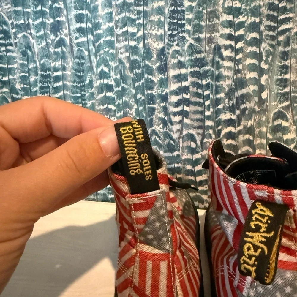 Doc Marten American Flag Laney canvas converse boots